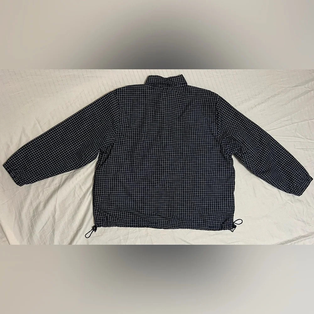 Catalina vintage wind light rain jacket coat. Navy White Medium - Picture 10 of 10